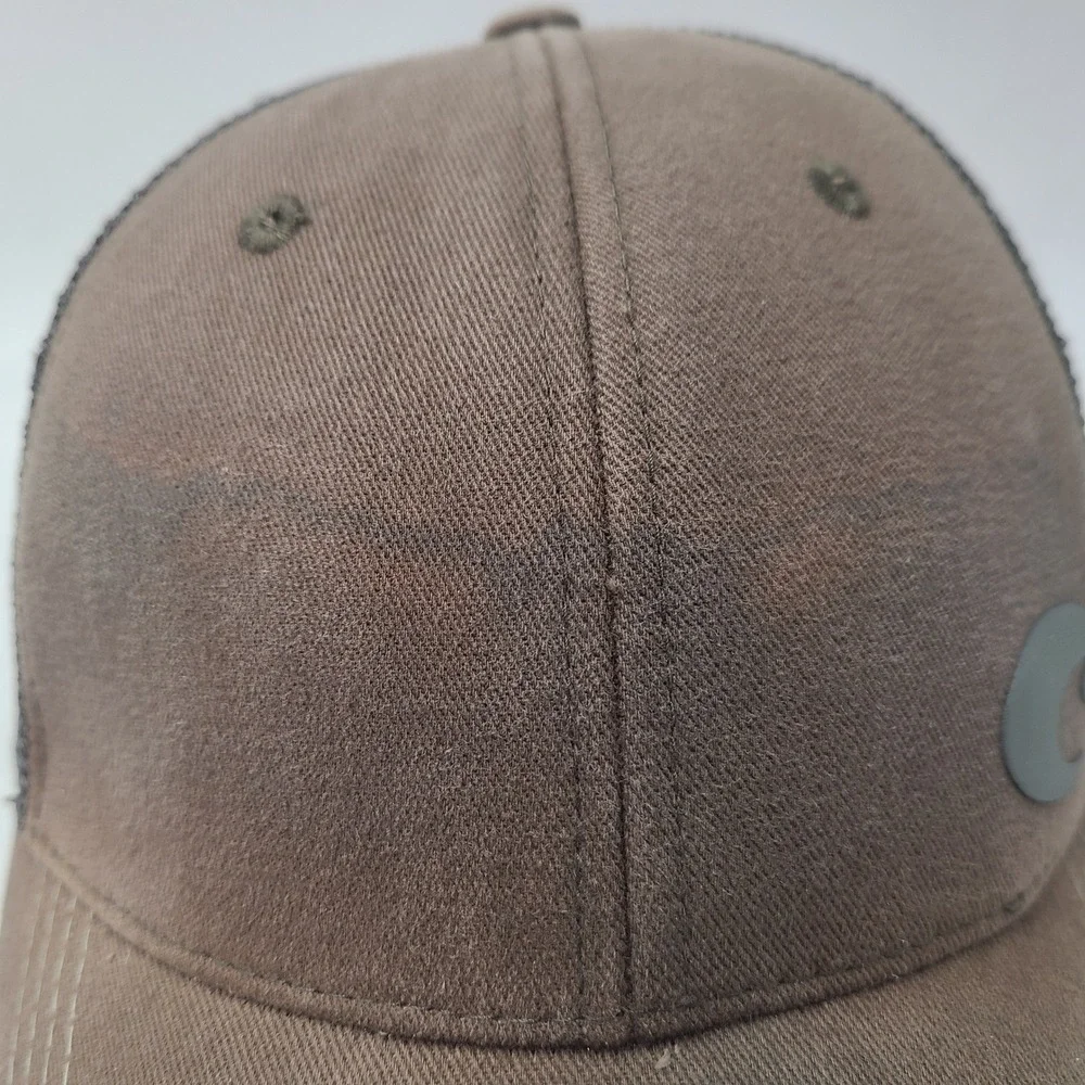 Costa Hat Adjustable Trucker Mesh Brown Gray Distressed Del Mar Fishing Outdoors